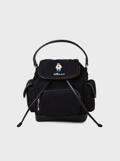 韓國 WhoAU Steve Canvas Mini Backpack【WA402】
