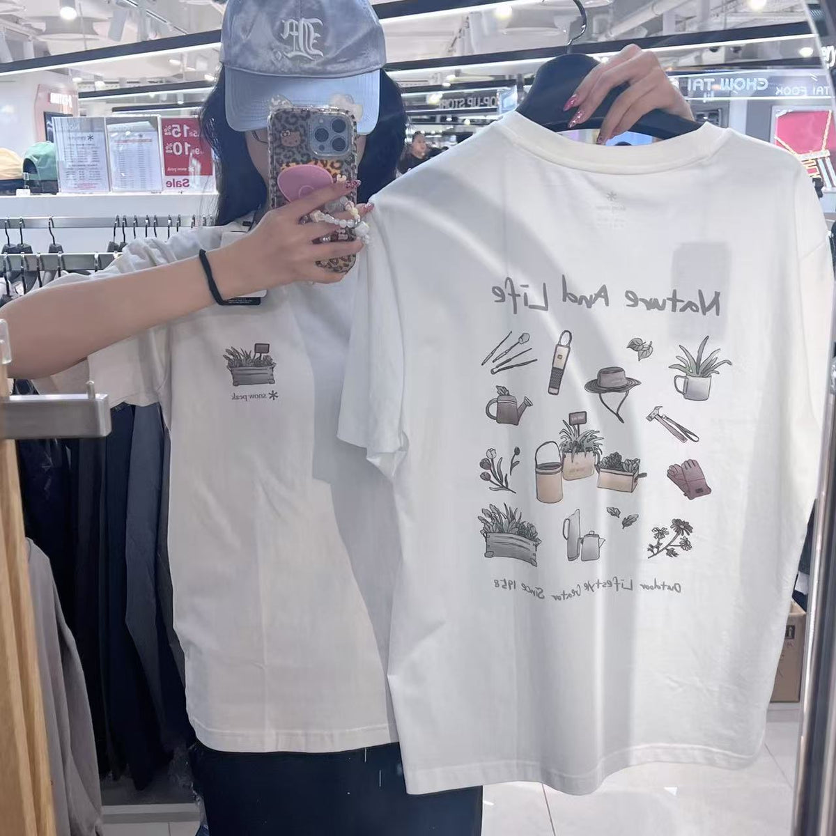 韓國 Snowpeak Cotton Nature Graphic Short Sleeve T-shirt【SN120】
