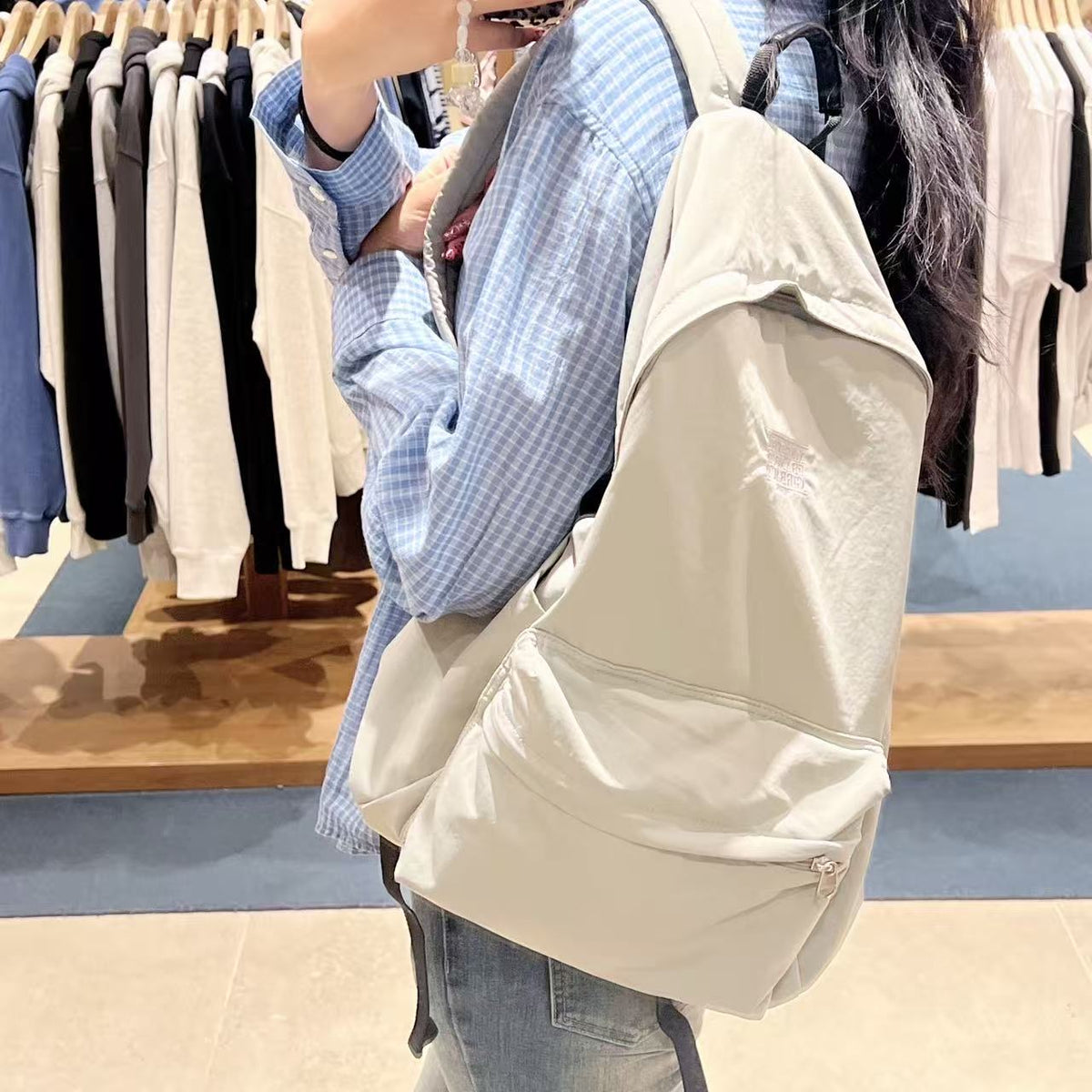 韓國 Marithe Francois Girbaud Classic Logo Light Backpack【MD184】