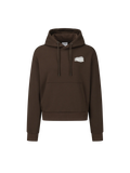 韓國 Discovery Women's Small Graphic Semi-Crop Hoodie【DY407】