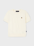 韓國 WhoAU Steve R-neck Plain Short Sleeve Sweater【WA326】