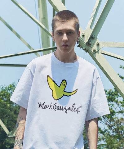 韓國 Mark Gonzales Angel Graphic Short Sleeve T-shirt【MG338】