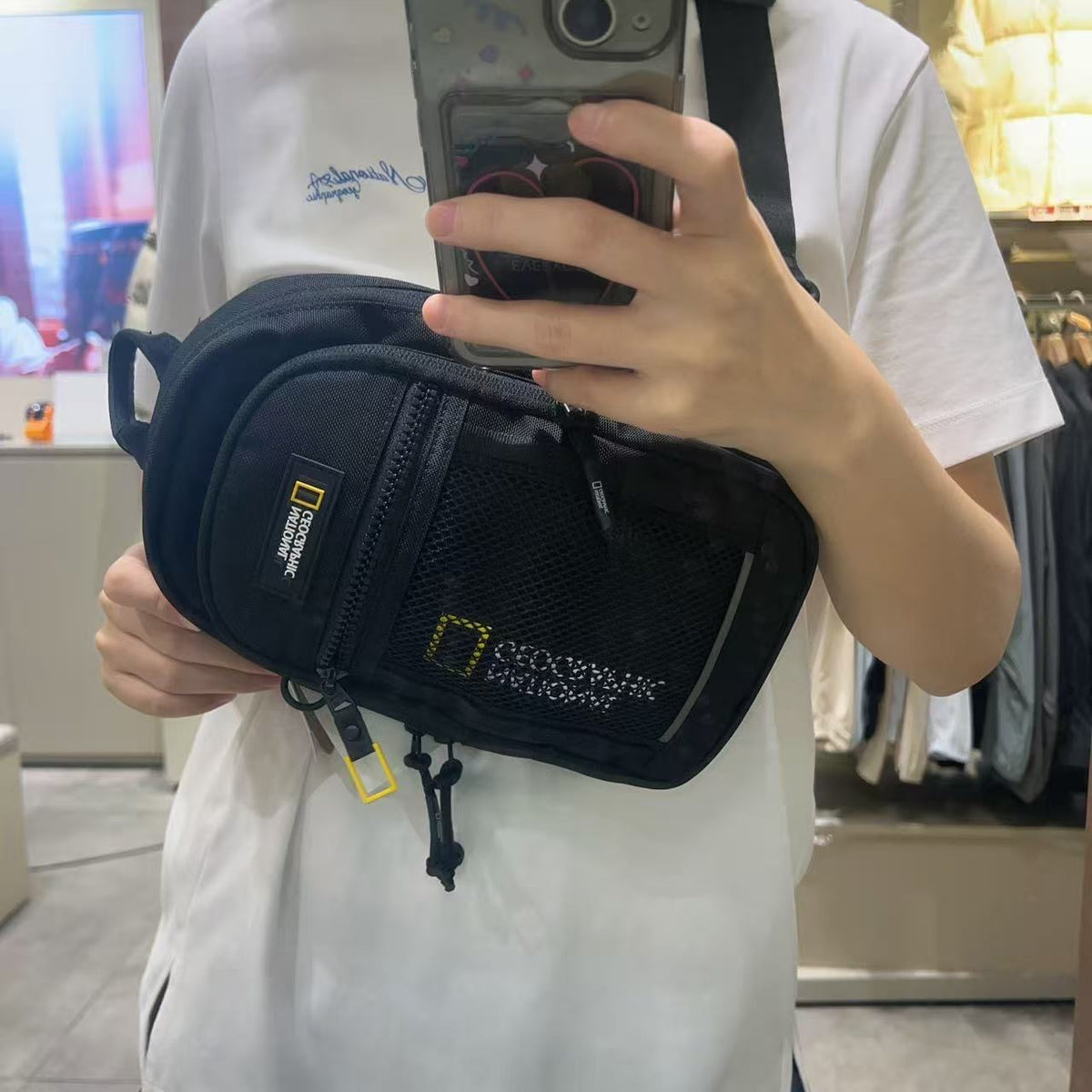 韓國 National Geographic Patch Sling Bag【NG887】