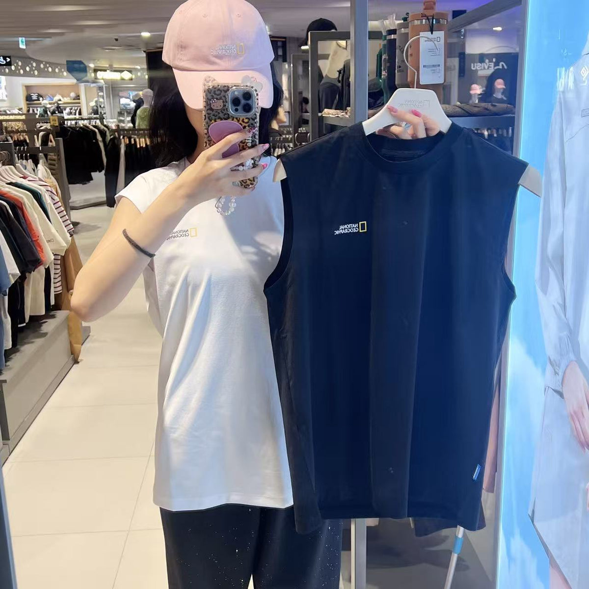 韓國 National Geographic Sleeveless T-shirt【NG941】