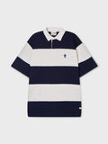 韓國 WhoAU Steve Colorblock Collar T-Shirt【WA362】