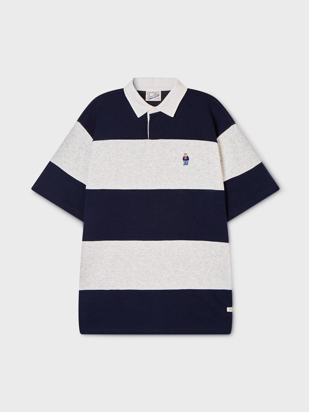 韓國 WhoAU Steve Colorblock Collar T-Shirt【WA362】