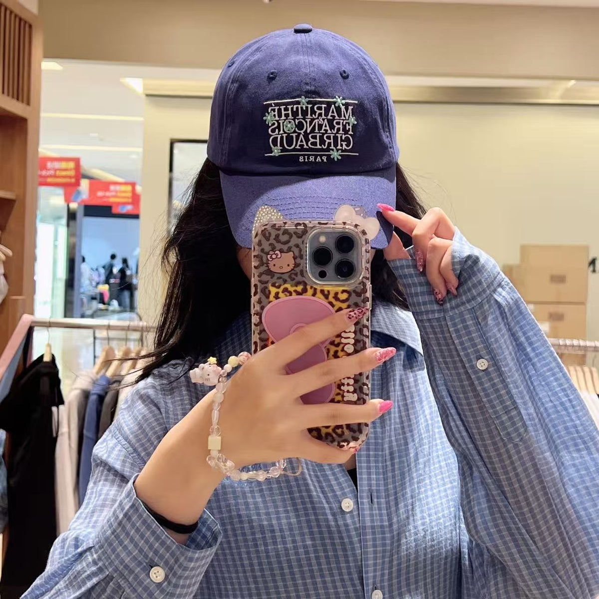 韓國 Marithe Francois Girbaud Flower Classic Logo Cap【MD222】