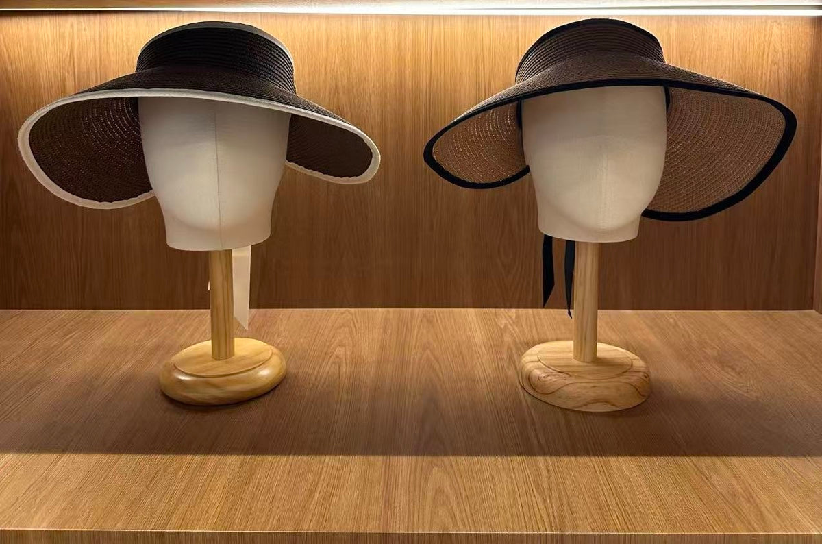 韓國 Marithe Francois Girbaud Circle Logo Wide Sun Visor【MD306】