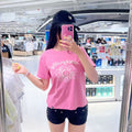 韓國 Wacky Willy Women's Big Lily Graphic Short Sleeve T-shirt【WW171】