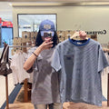 韓國 Marithe Francois Girbaud Small Classic Logo Stripe Ringer Tee【MD283】