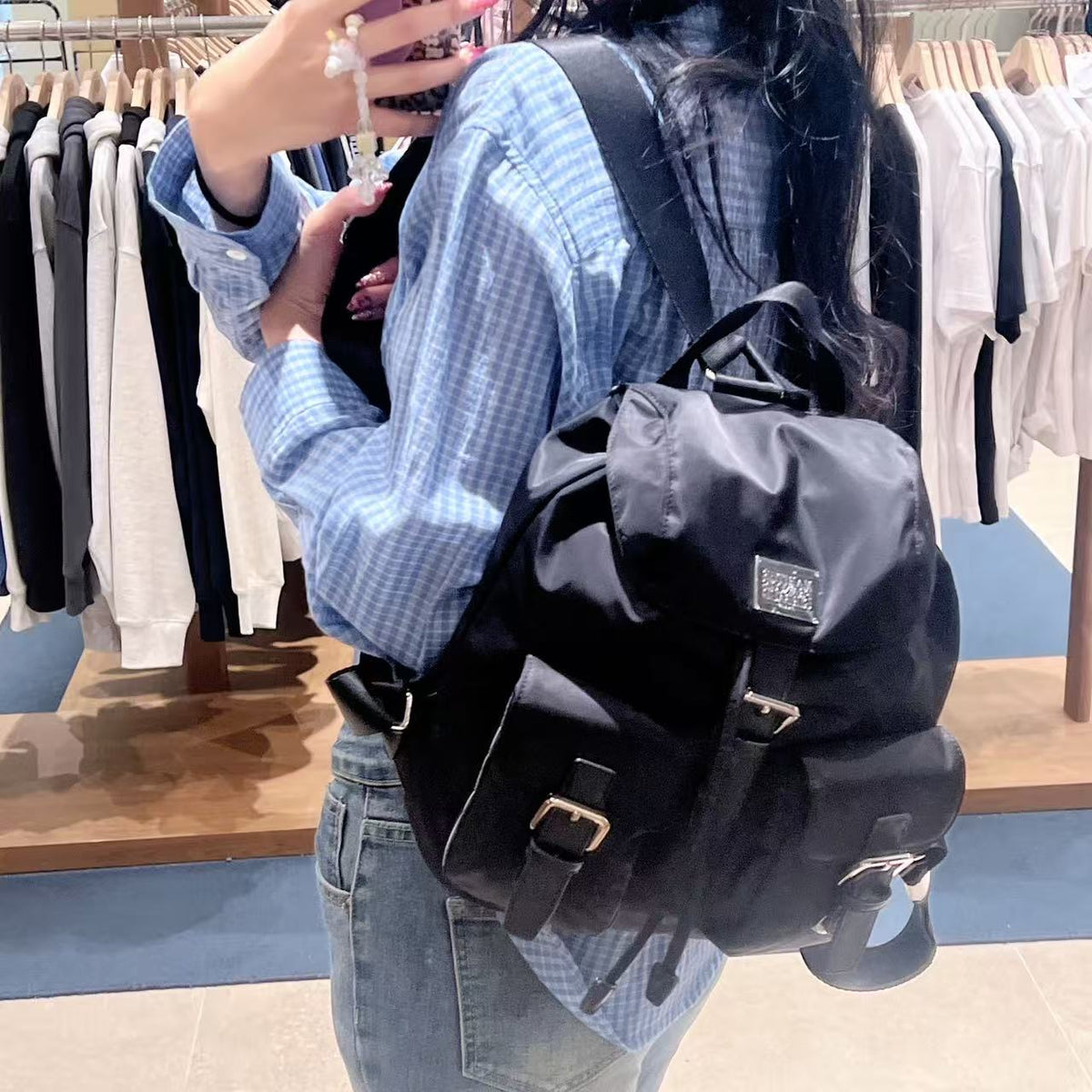 韓國 Marithe Francois Girbaud Classic Logo Small Backpack【MD190】