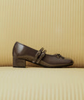 韓國 Rockfish Square Toe Two Strap Mj (4Cm)【RH011】