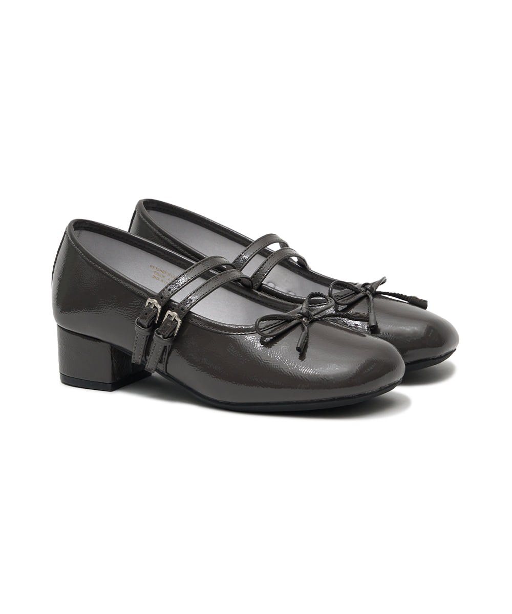 韓國 Rockfish Square Toe Two Strap Mj (4Cm)【RH011】