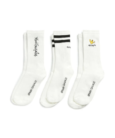 韓國 Mark Gonzales MG Crew Socks 3-Pack【MG294】