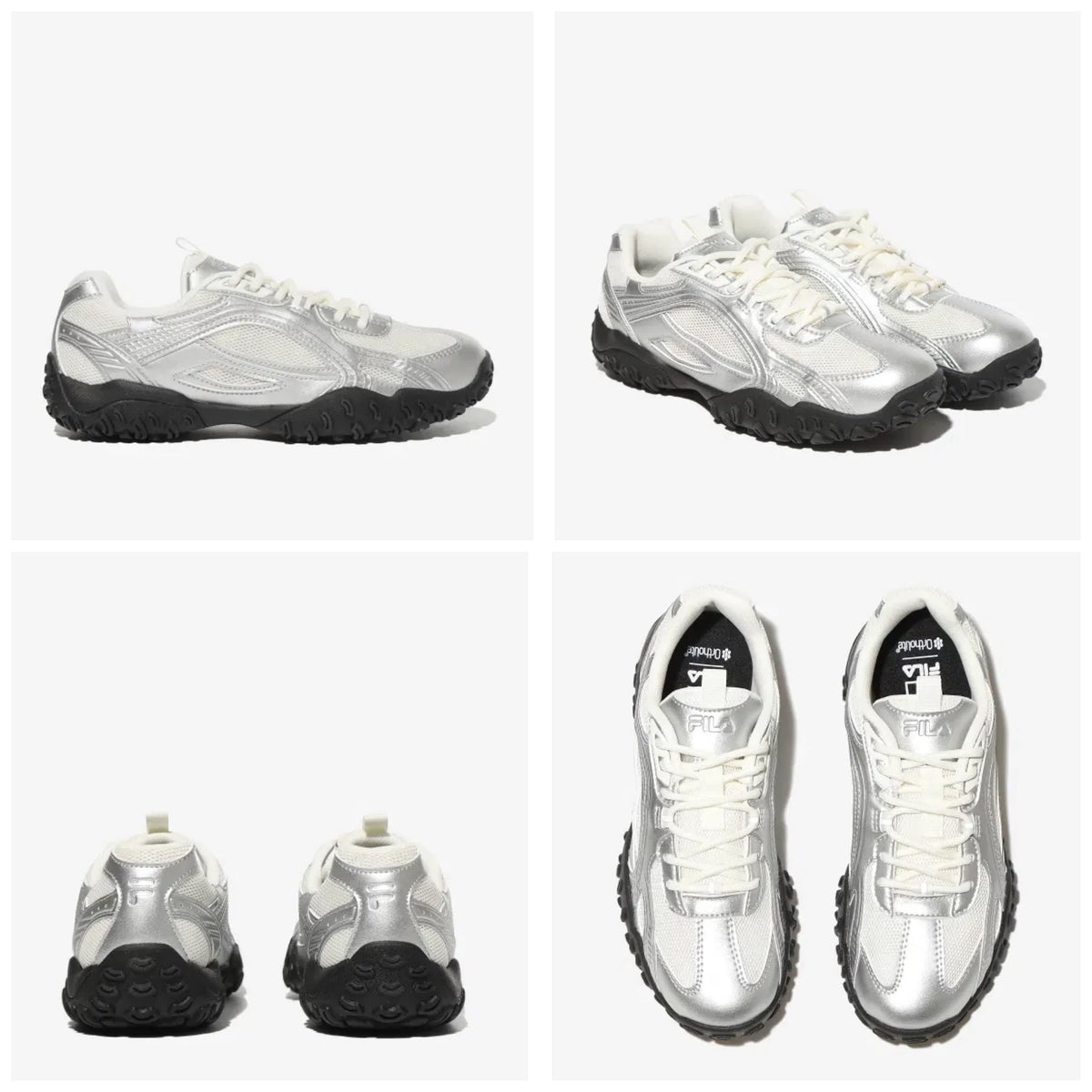 韓國 Fila Echappe Silvermoon 銀色芭蕾機車運動鞋【SM2160】