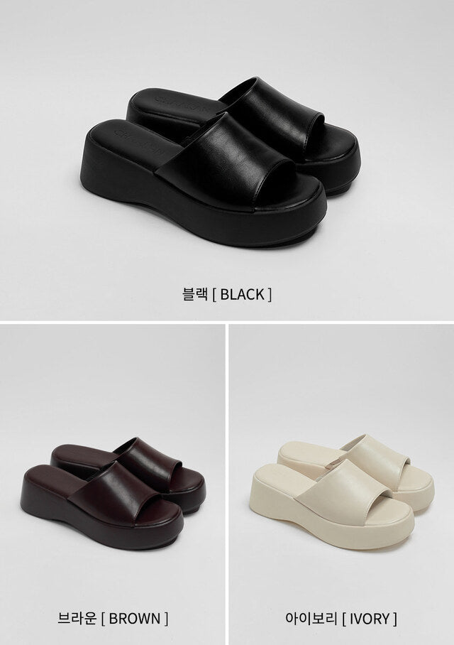 韓國 Chaakan Papua Strap Wedge Mule Slippers【CN028】