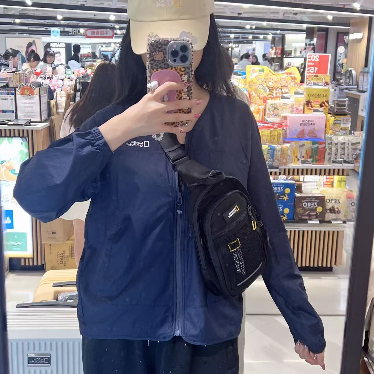 韓國 National Geographic Patch Sling Bag【NG887】