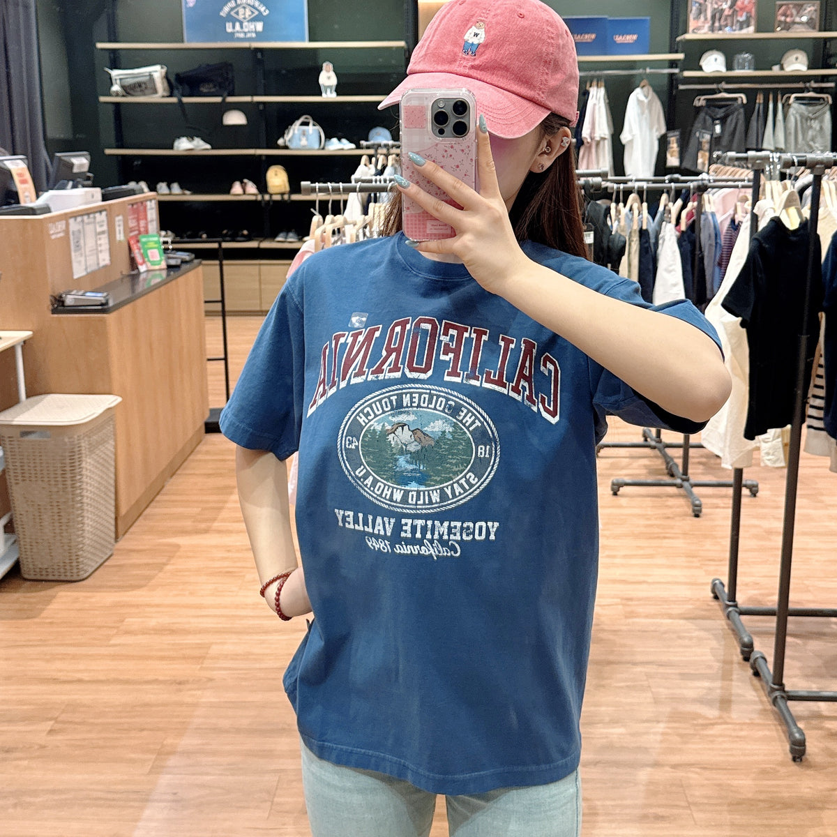 【現貨】韓國 WhoAU California Dyed Graphic T-shirt【WA143】