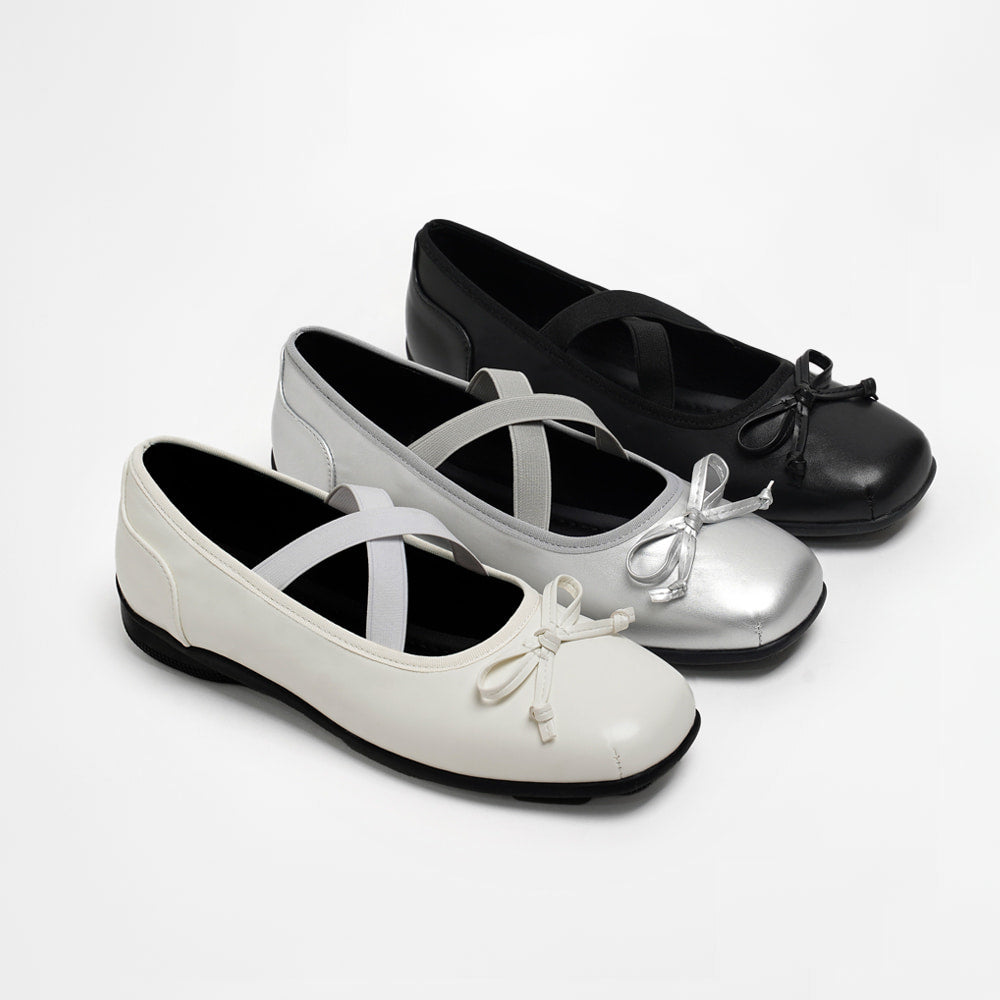 韓國 Chaakan Penche Ribbon Banding Mary Jane Flats【CN037】