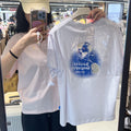 韓國 National Geographic Women's Caster CoolMax Eco Earth Graphic Semi-Oversized Fit Short Sleeve T-shirt (涼爽面料)【NG884】