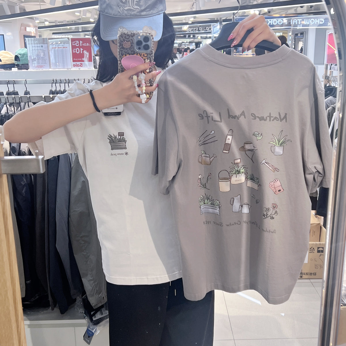韓國 Snowpeak Cotton Nature Graphic Short Sleeve T-shirt【SN120】