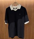 韓國 Marithe Francois Girbaud Small Classic Logo Pk Collar Point Tee【MD241】