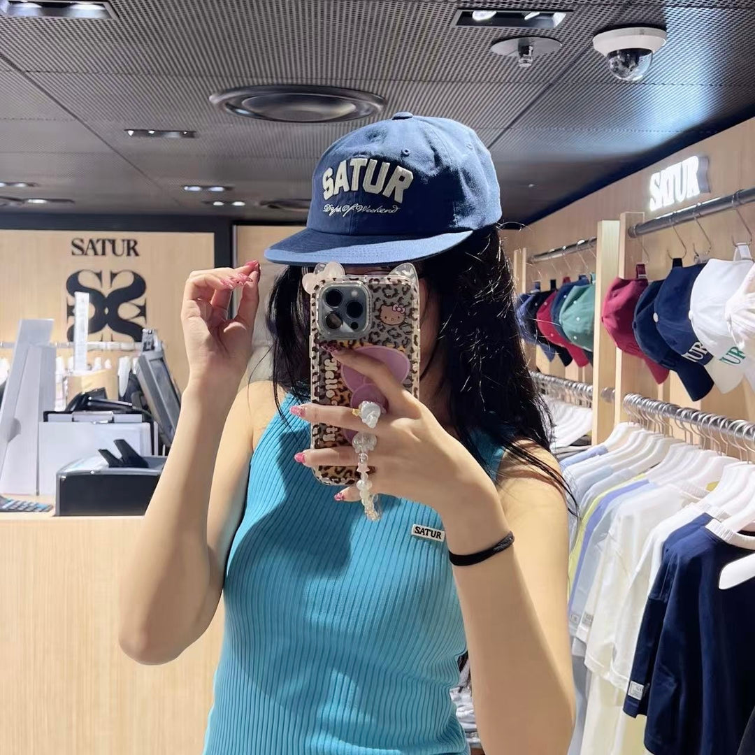 韓國 Satur Arch Logo Applique Ball Cap【SR357】