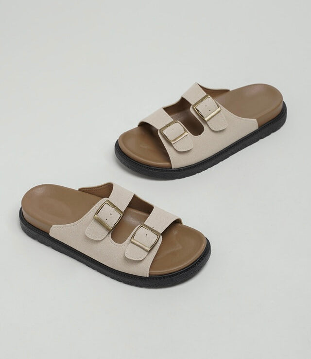 韓國 Chaakan Neldo Big Buckle Platform Slippers【CN025】