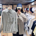 韓國 Satur Over Size Check Shirt (男女同款)【SR327】