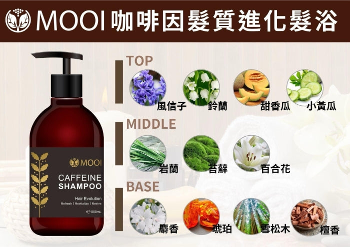 MOOI 咖啡因髮質進化洗髮露 500ml【SM2470】