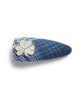 韓國 Mark Gonzales Women's Flannel Check Hairpin【MG160】