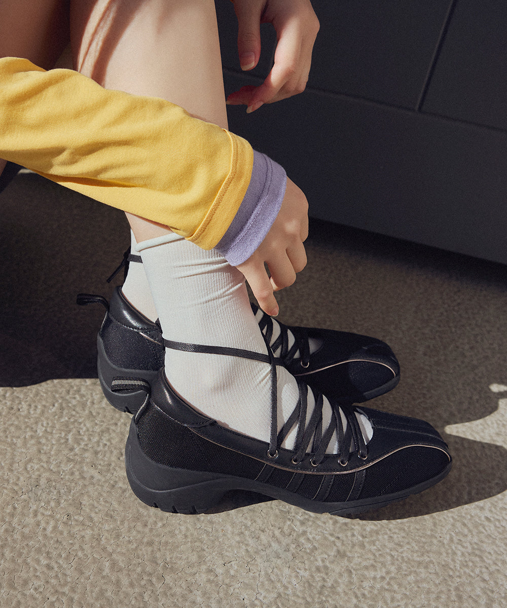 韓國 Rockfish Bliss Heel Laceup Sneakers【RH006】