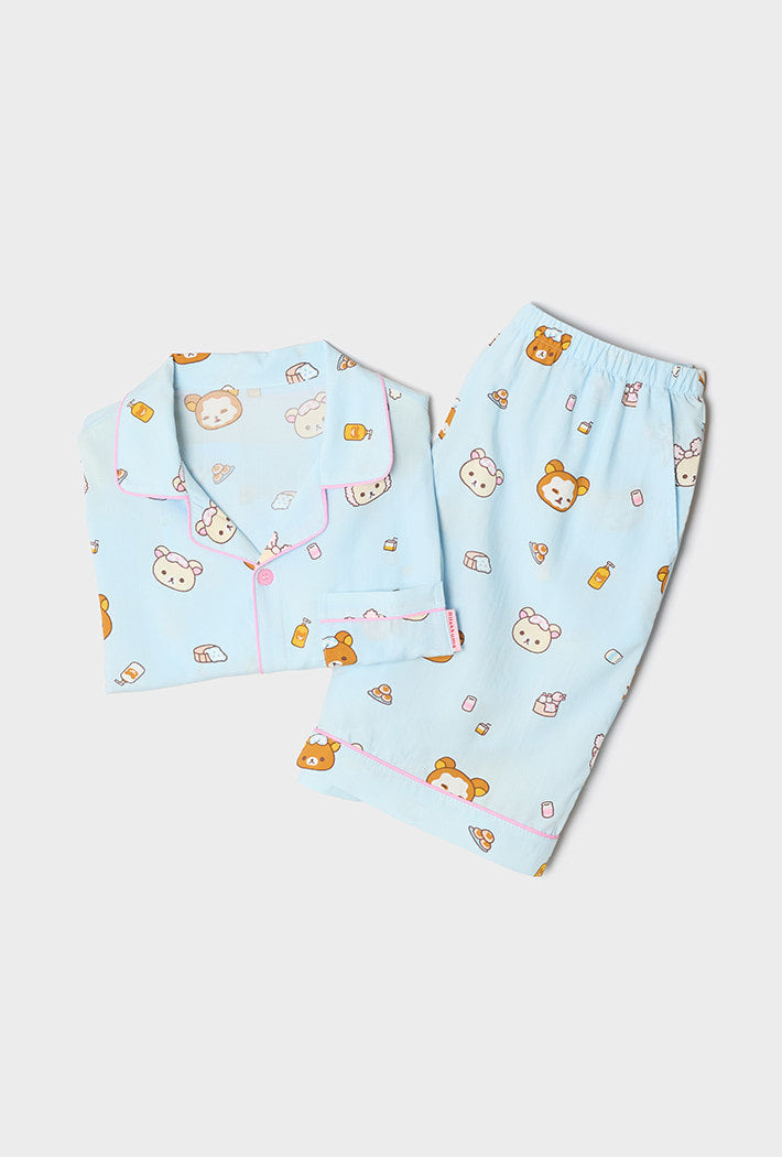 韓國 SPAO Kumas’ Relaxed Short-Sleeve Pajamas【SP421】