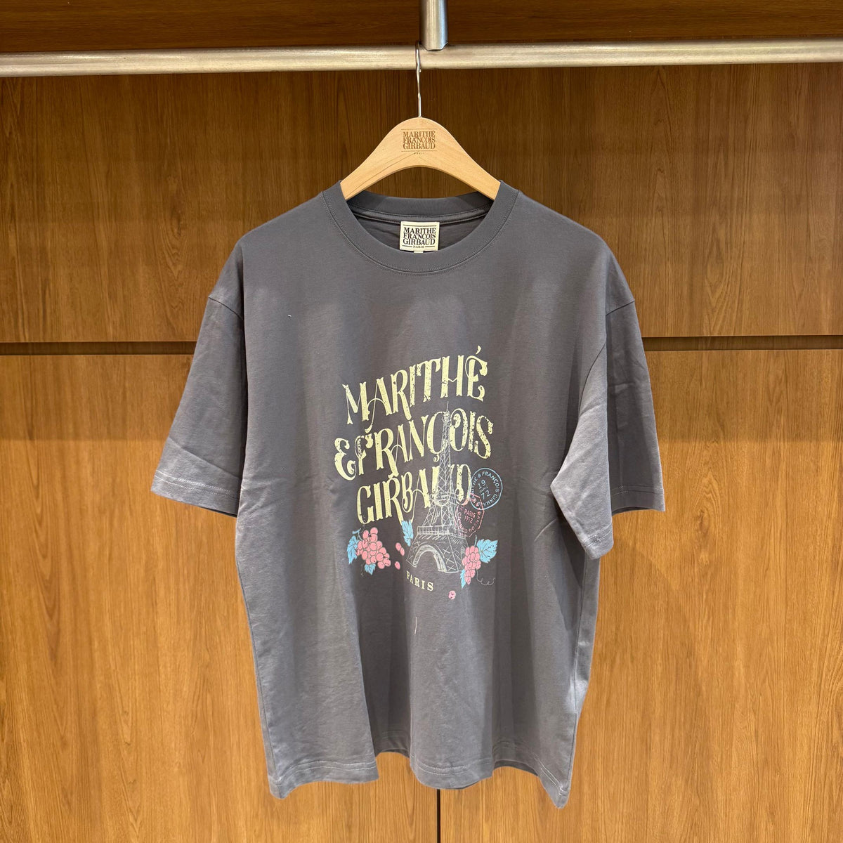 韓國 Marithe Francois Girbaud W Vintage Eiffel Tower Logo Oversized Tee【MD288】