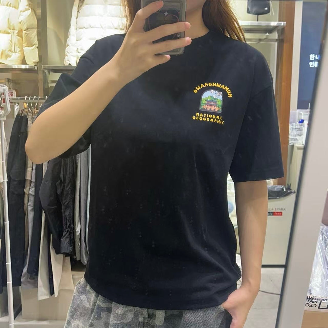 韓國 National Geographic 男女同款 T-Shirt【NG1084】
