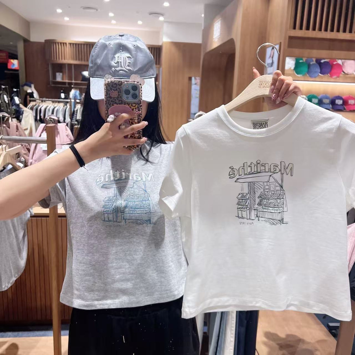 韓國 Marithe Francois Girbaud W French Fruit Shop Graphic Tee【MD312】
