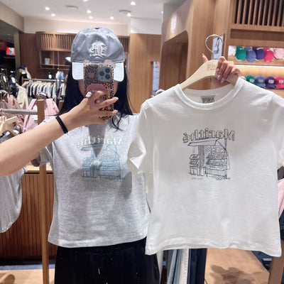 韓國 Marithe Francois Girbaud W French Fruit Shop Graphic Tee【MD312】