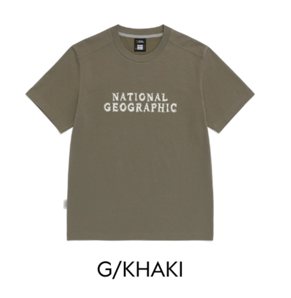 韓國 National Geographic 男女同款 NeoD Big Logo Short Sleeve T-shirt【NG864】
