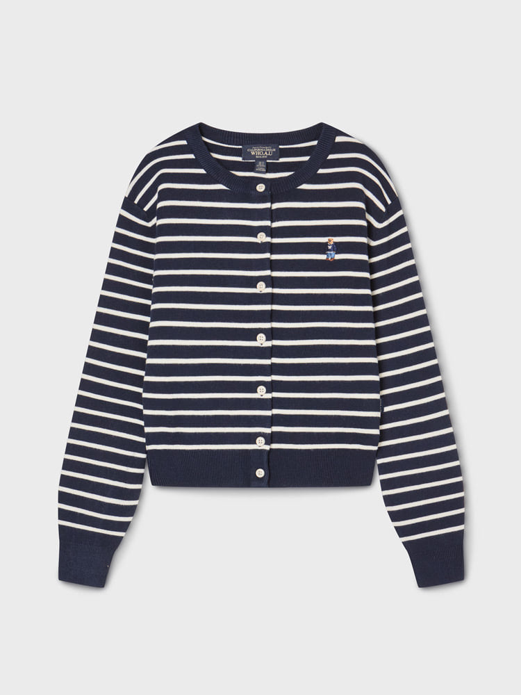 韓國 WhoAU Steve Rayon R-neck Cardigan【WA297】