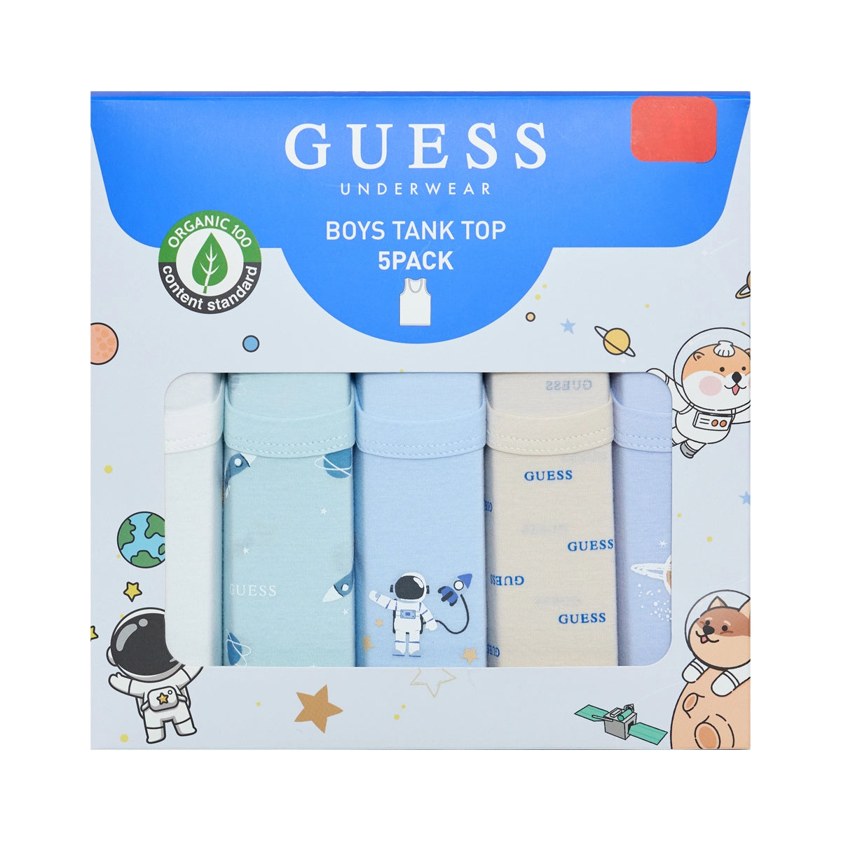 韓國 Guess 5 Pack boys' Running Shirts【CT005】
