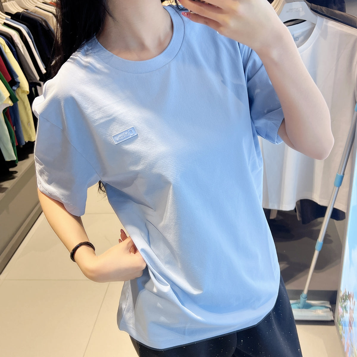 韓國 National Geographic Airflow Contrast Short Sleeve T-shirt【NG975】