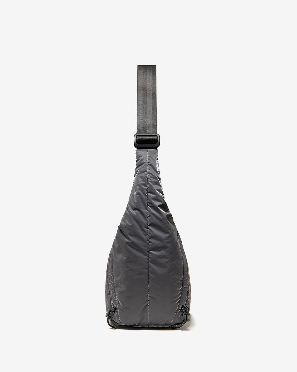 韓國 Hunter Glossy Drawstring Midi Hobo【HR064】