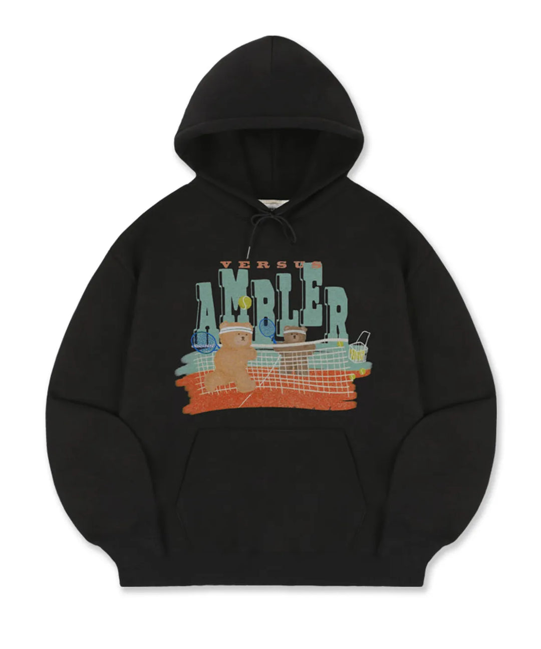 韓國 Ambler Bear Tennis Match Unisex Hoodie【AR070】