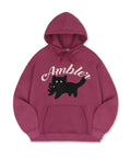 韓國 Ambler Black Cat Unisex Hoodie【AR038】