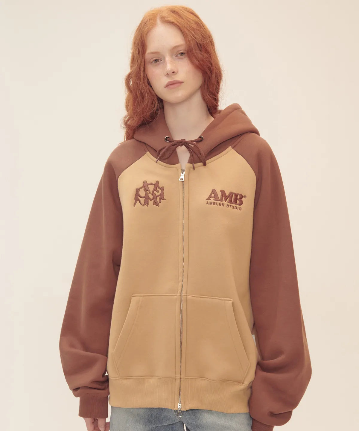 韓國 Ambler Round And Round Raglan Zip-Up Jacket【AR071】