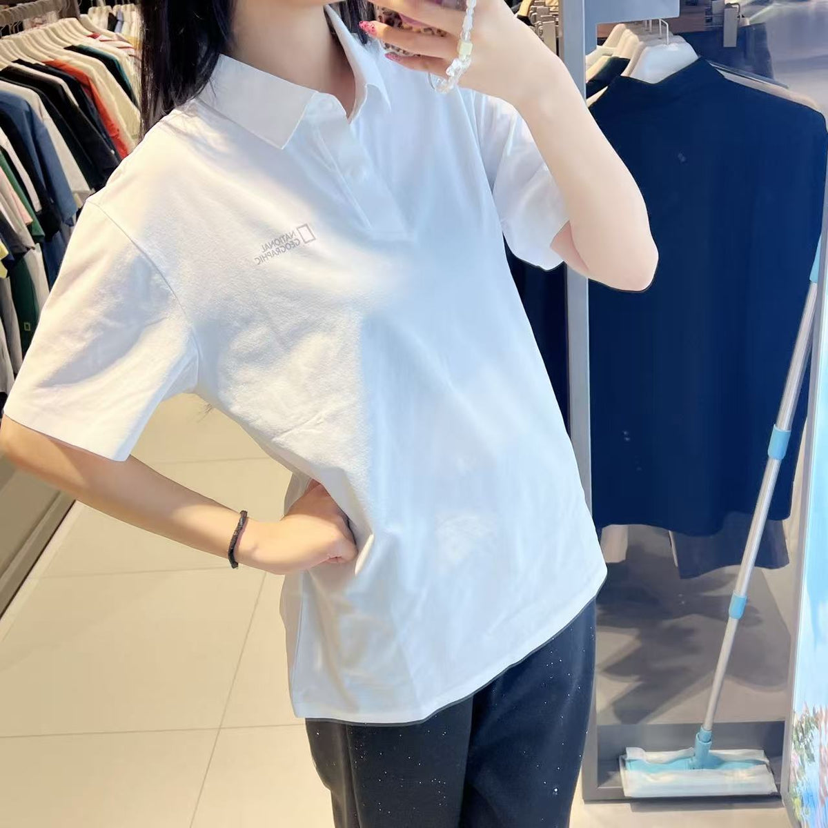 韓國 National Geographic Kraz Short Sleeve Collared T-shirt【NG950】