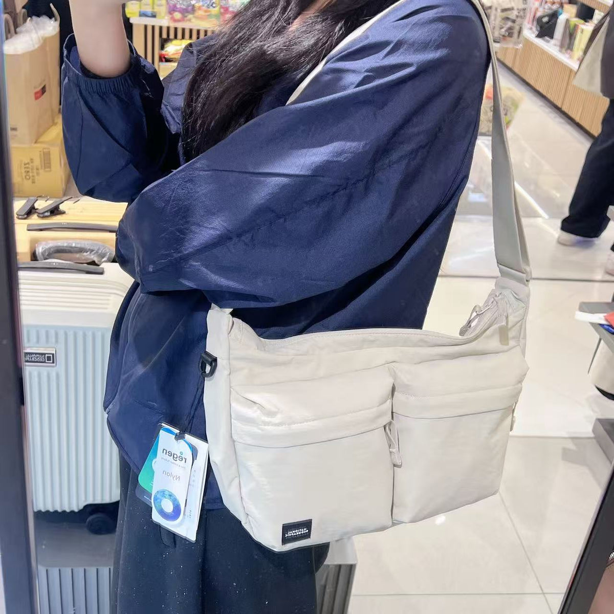 韓國 National Geographic Light Double Crossbody Bag【NG903】