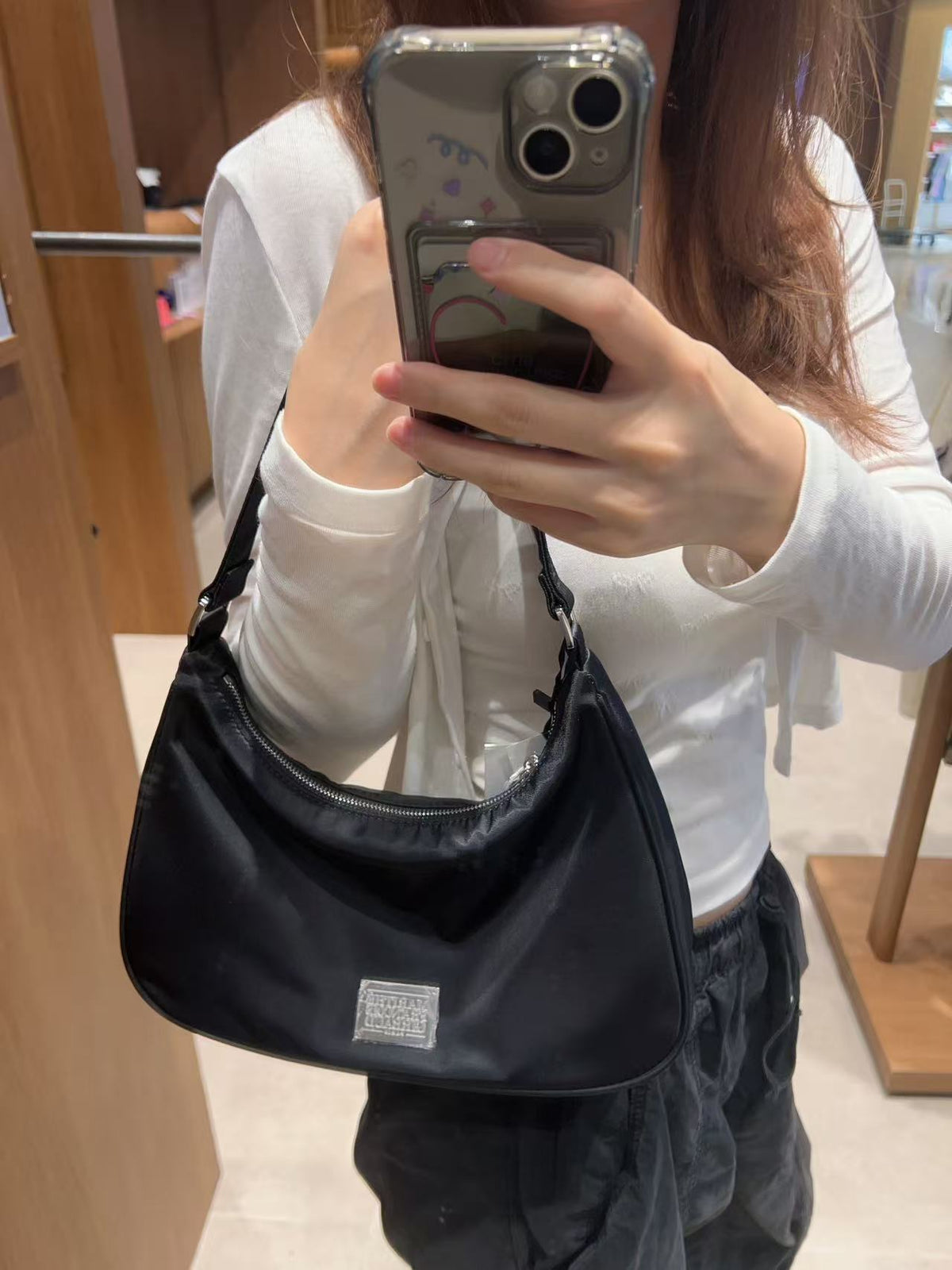 韓國 Marithe Francois Girbaud Claasic Logo Hobo Bag【MD252】