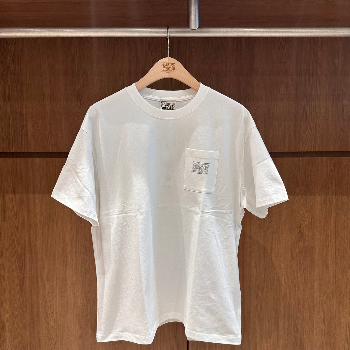 韓國 Marithe Francois Girbaud Doodle Classic Logo Pocket Tee【MD277】