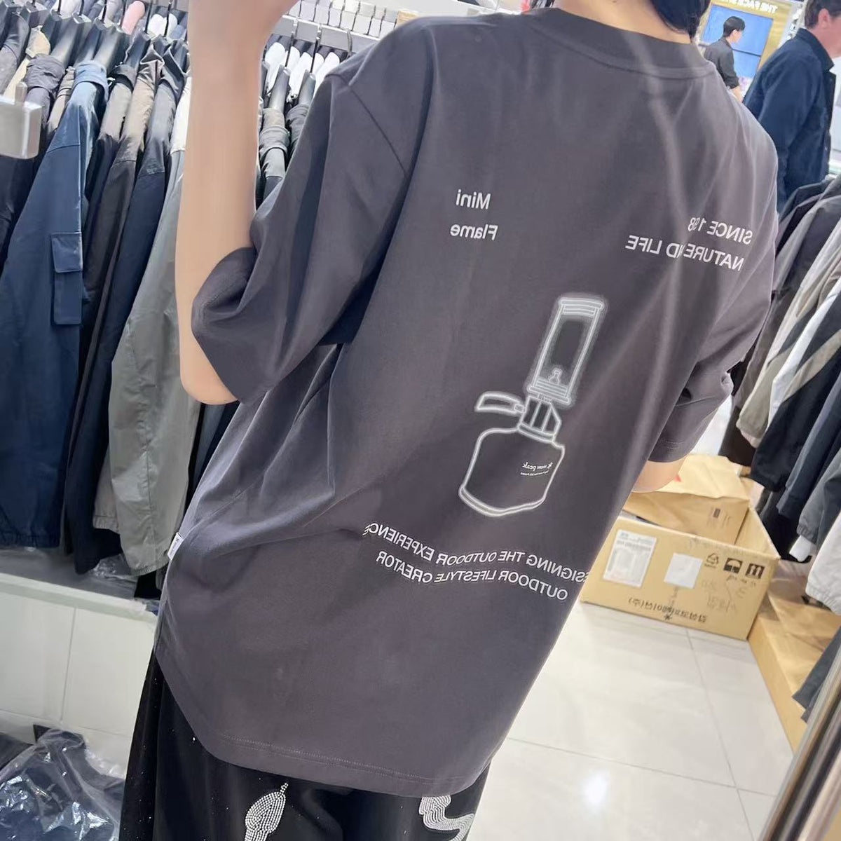 韓國 Snowpeak Aerocool Lamp Graphic Short Sleeve T-shirt (涼爽面料)【SN122】